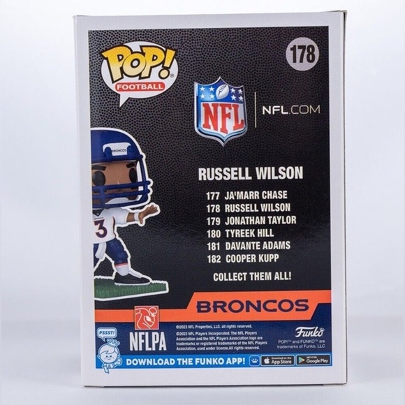 Funko Pop NFL Russell Wilson New Denver Broncos - Picture 4 of 4
